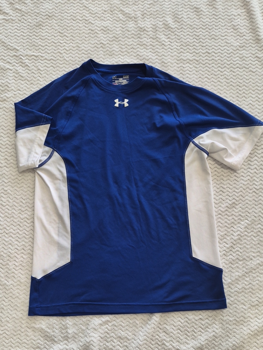 Under Armour Royal Blue and White Men's Performance Tee